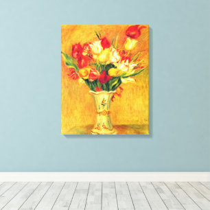 Tulpen von Pierre Renoir, Vintage-Impressionismus- Leinwanddruck