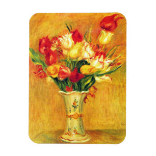 Tulpen von Pierre Renoir, Vintage Impressionismus  Magnet
