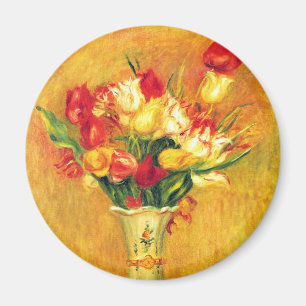 Tulpen von Pierre Renoir, Vintage-Impressionismus- Magnet