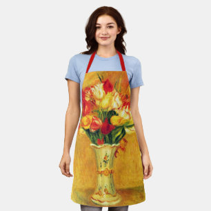 Tulpen von Pierre Renoir, Vintage-Impressionismus- Schürze