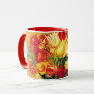 Tulpen von Pierre Renoir, Vintage-Impressionismus- Tasse