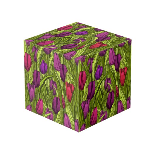 Tulpen Würfel (Vorderseite Schrägansicht)