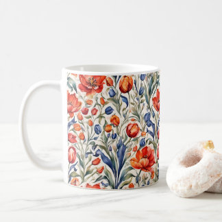 Tulpenblüher WC Musterdesign Kaffeetasse