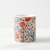 Tulpenblüher WC Musterdesign Kaffeetasse (Mittel)