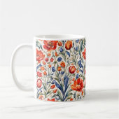 Tulpenblüher WC Musterdesign Kaffeetasse (Links)