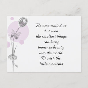 Tulpenblume Danke Postkarte