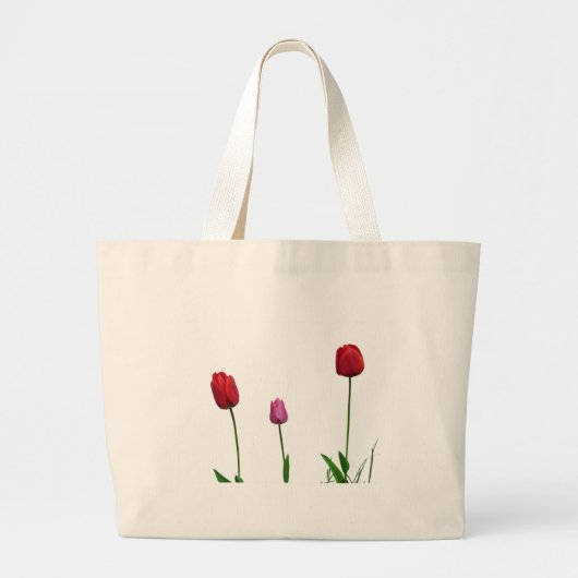 TulpenBlume Jumbo Stoffbeutel (Vorne)