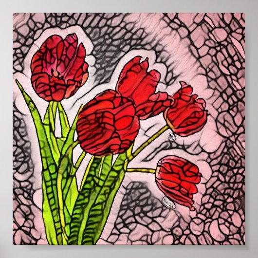TulpenBlume Poster (Vorne)