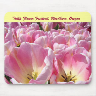 Tulpenblumenfest Woodburn Oregon rosa Tulpen Mousepad