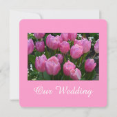 Tulpenblüte Einladung (Rückseite)