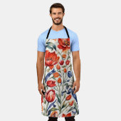 Tulpenblüten WC Musterdesign Schürze (Getragen)
