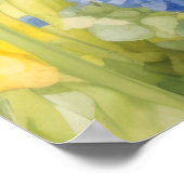 Tulpenblütenmalerei Poster (Ecke)