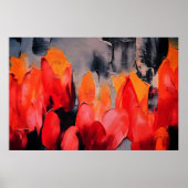 Tulpenfeld – Abstrakte Blumenintensität Poster (Vorne)