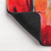 Tulpenfeld – Abstrakte florale Intensität Mousepad (Ecke)