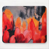 Tulpenfeld – Abstrakte florale Intensität Mousepad (Vorne)