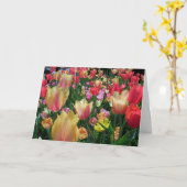 Tulpenfeld Karte (Gelbe Blume)
