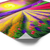 Tulpenfeld Poster (Ecke)