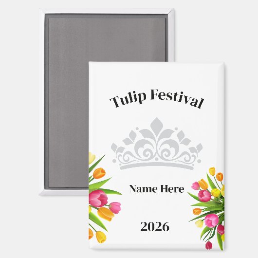 Tulpenfest  magnet (Vorderseite/Rückseite)