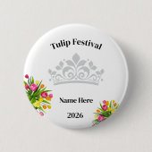 Tulpenfestival-Anstecknadel Button (Vorderseite)