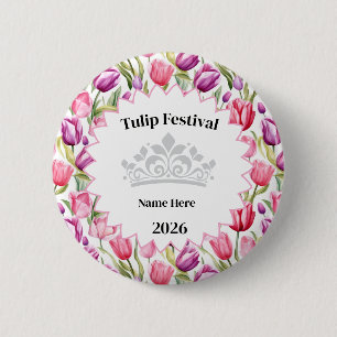 Tulpenfestival Königliche Knopfnadel Button