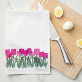 Tulpenhandtuch Geschirrtuch (Viertel Falte)