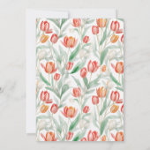 Tulpenhochzeit Einladung (Rückseite)