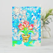 Tulpenkunst Einladung (Stehend Vorderseite)