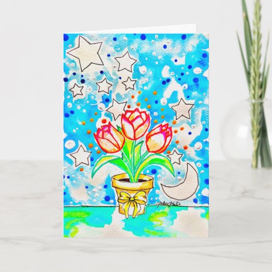 Tulpenkunst Karte (Vorderseite)
