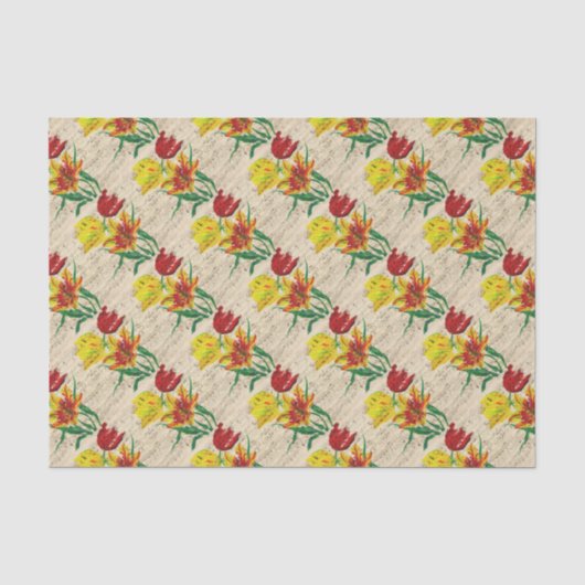 Tulpenlieder Seidenpapier (Vorderseite)