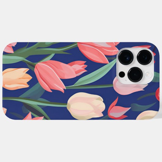 Tulpenmuster Case-Mate iPhone Hülle (Rückseite (Horizontal))