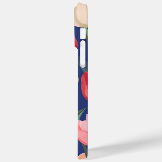 Tulpenmuster Case-Mate iPhone Hülle (Rückseite / Links)