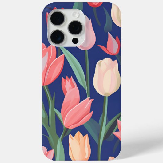 Tulpenmuster Case-Mate iPhone Hülle (Rückseite)