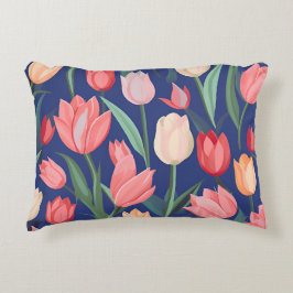 Tulpenmuster Dekokissen