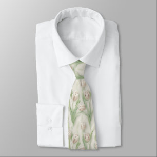 Tulpenmuster - Elegantes Blumendesign Krawatte