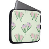 Tulpenmuster grün laptopschutzhülle (Vorne Rechts)