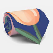 Tulpenmuster Krawatte (Gerollt)