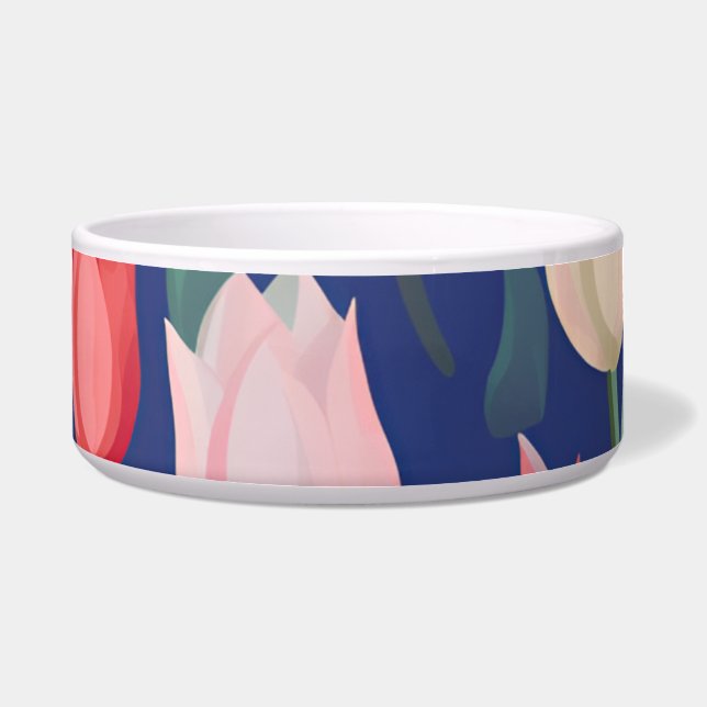 Tulpenmuster Napf (Vorderseite)