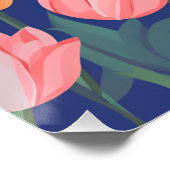 Tulpenmuster Poster (Ecke)