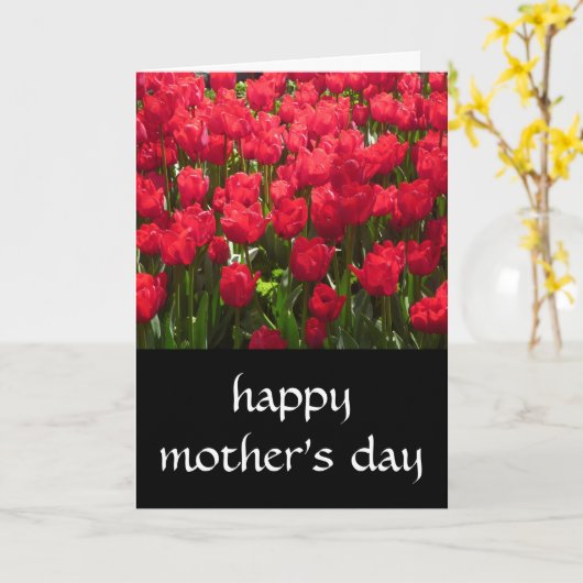 Tulpenmütter Karte (Gelbe Blume)