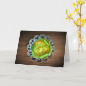 Tulpenpappelblüte, Karte (Gelbe Blume)