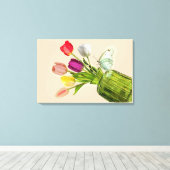 Tulpenstrauß Leinwanddruck (Insitu (Holzboden))