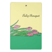Tulpenstrauß liegt ab mini klemmbrett (Rückseite)