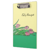 Tulpenstrauß liegt klemmbrett (Links)