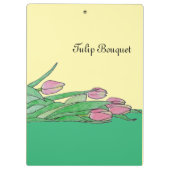Tulpenstrauß liegt klemmbrett (Rückseite)