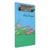 Tulpenstrauß liegt mini klemmbrett (Schrägansicht)