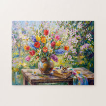 Tulpenstrauß Malerisches Stillleben
