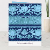 Tulpentruhe - Namenskarte Karte (Rückseite)