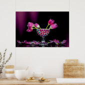 Tulpenzauber in Rosa Poster (Küche)