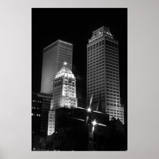 Tulsa After Dark Black and White, 2010 Poster (Vorne)