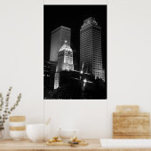 Tulsa After Dark Black and White, 2010 Poster (Küche)